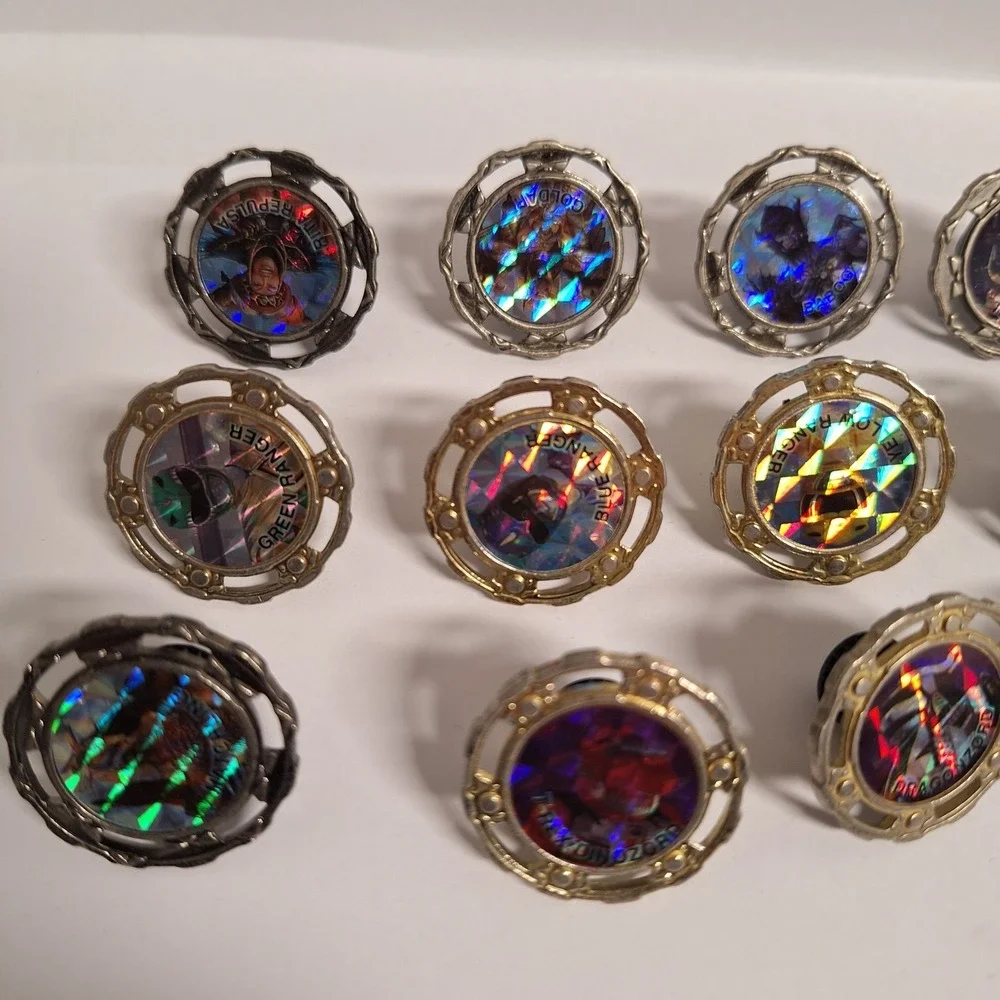 Vintage Mighty Morphin' Power Rangers Morpher Coins Lot Untested Battery‎ Clean